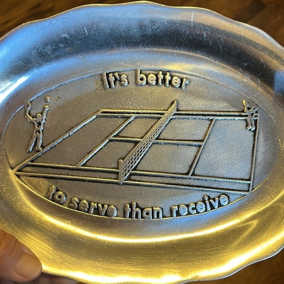 Pewtarex Tennis Bread Tray from York, Pennsylvania - Picture 3 of 6